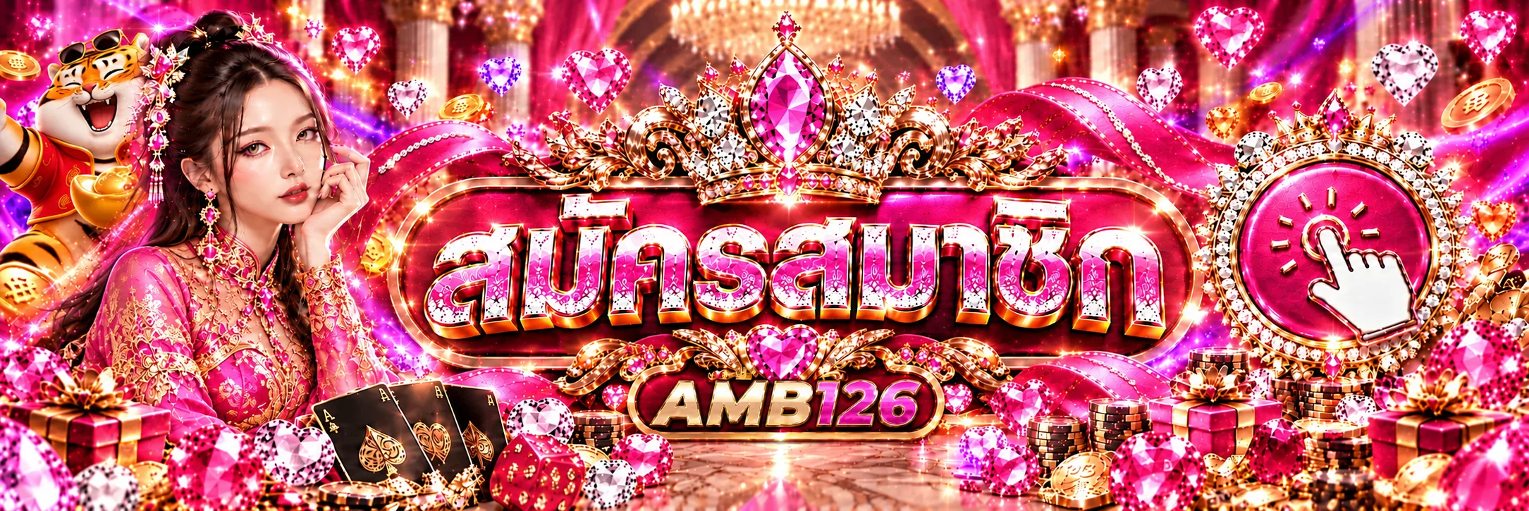 ทางเข้า AMB126 และปุ่มสมัครสมาชิก
